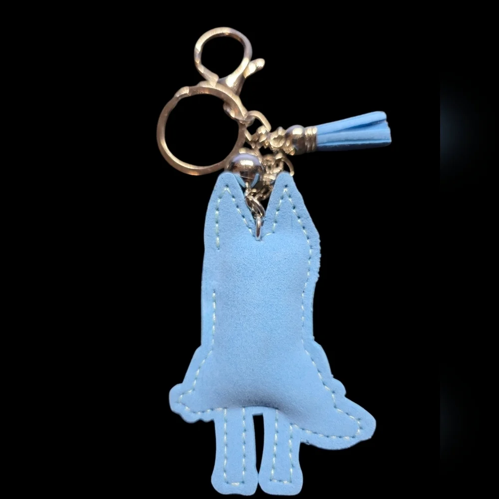 Bluey Character Rhinestone Bag Charm Keychain